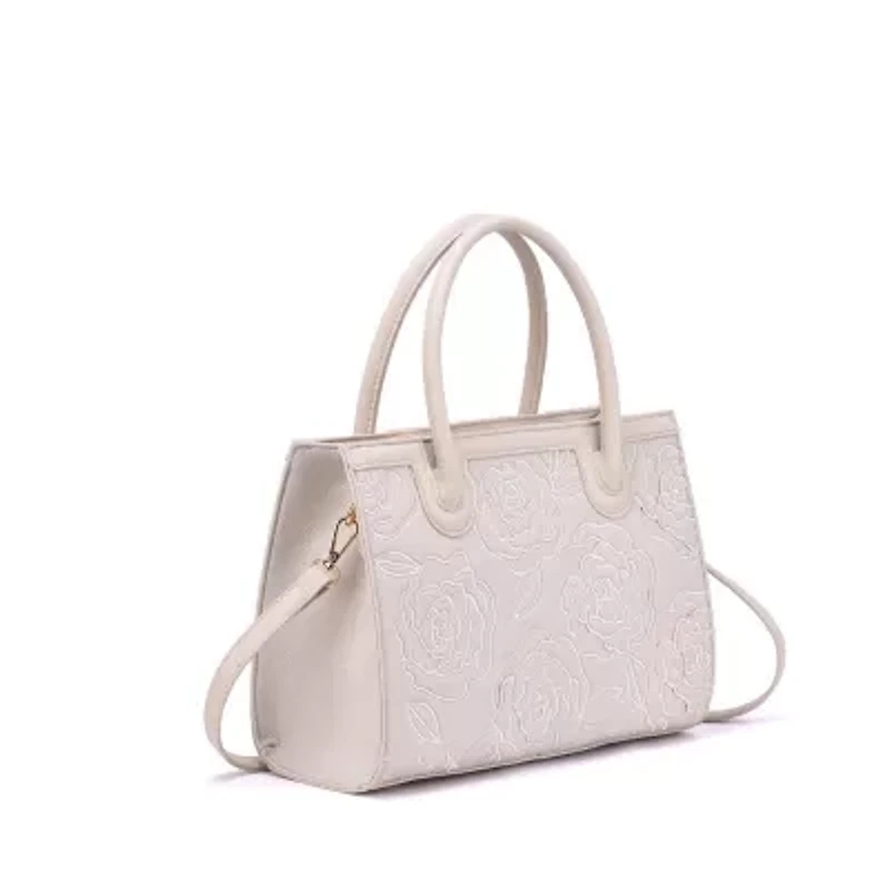 Darla Rose Embossed Satchel