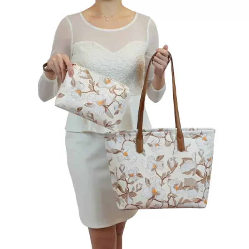 Amelia 2pc Floral Printed Tote