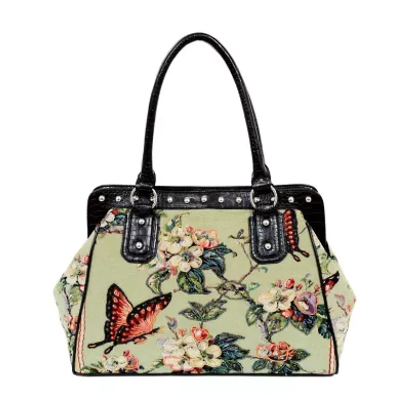Vintage Flower Shop Hand Beaded Weekender