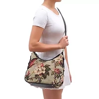 Butterfly Beaded Hobo Bag