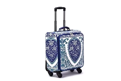 Fashion Porcelain Carry-on Rolling Suitcase