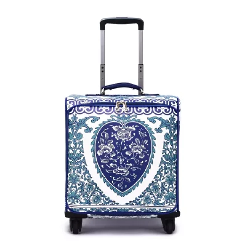 Fashion Porcelain Carry-on Rolling Suitcase