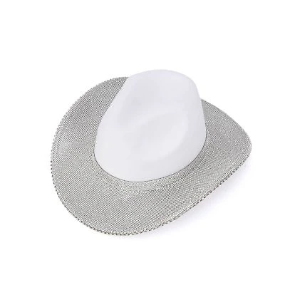 Women's Cowboy Hat With Rhinestone Brim