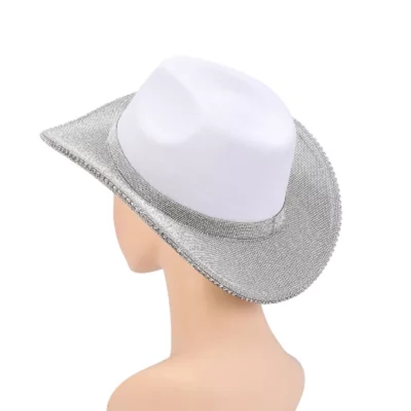 Women's Cowboy Hat With Rhinestone Brim