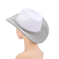 Women's Cowboy Hat With Rhinestone Brim