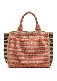 Straw Handle Tote