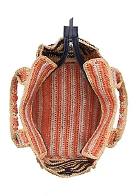 Straw Handle Tote