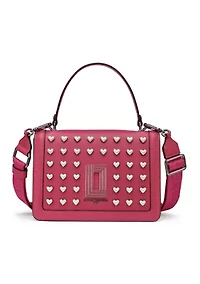 Simone Crossbody Bag with Heart Studs