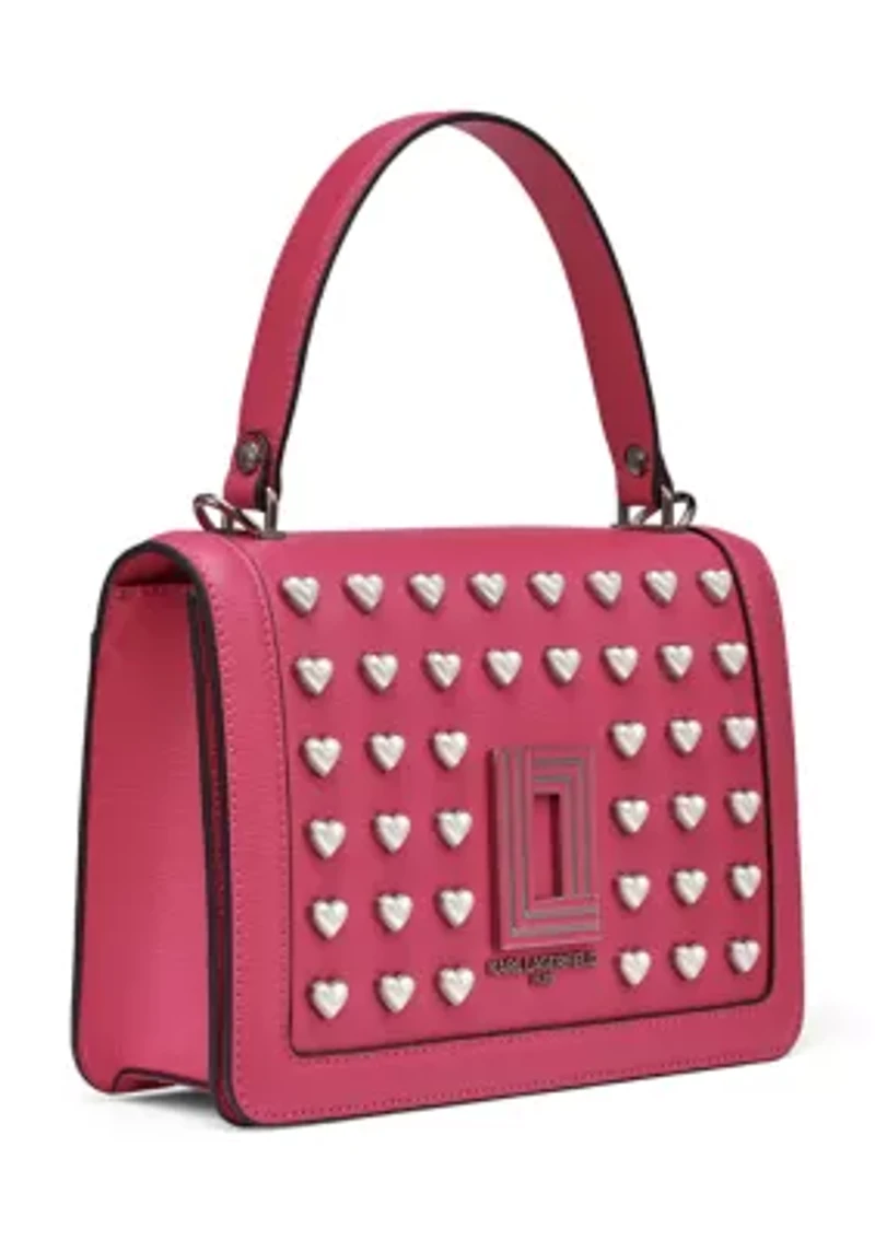 Simone Crossbody Bag with Heart Studs