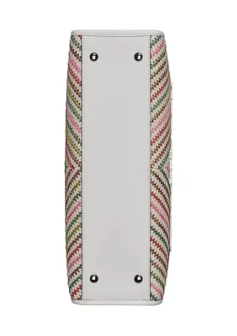 Savoie Chevron Raffia Tote