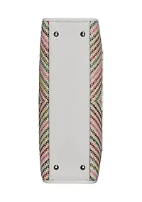 Savoie Chevron Raffia Tote