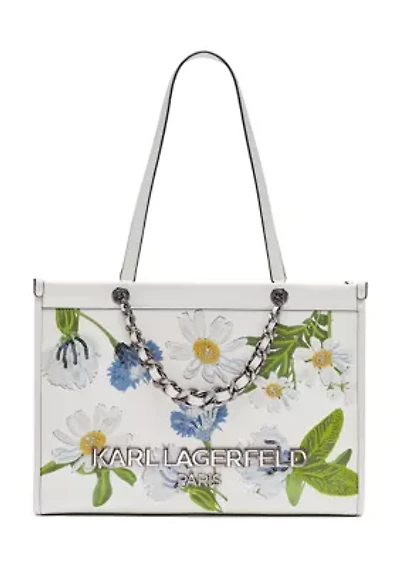 Savoie Floral Embroidery Tote Bag