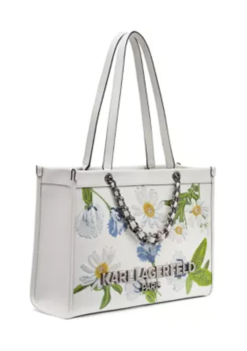 Savoie Floral Embroidery Tote Bag