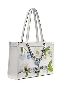 Savoie Floral Embroidery Tote Bag