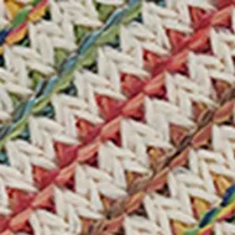  Simone Chevron Raffia Satchel Bag