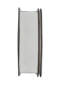  Simone Chevron Raffia Satchel Bag