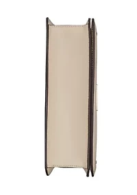 Simone Raffia Scarf Satchel Bag