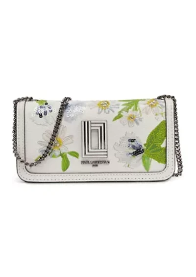 Kosette Floral Embroidery Shoulder Bag