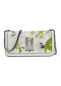 Kosette Floral Embroidery Shoulder Bag