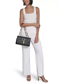 Lafayette Quilted Floral Shoulder Bag