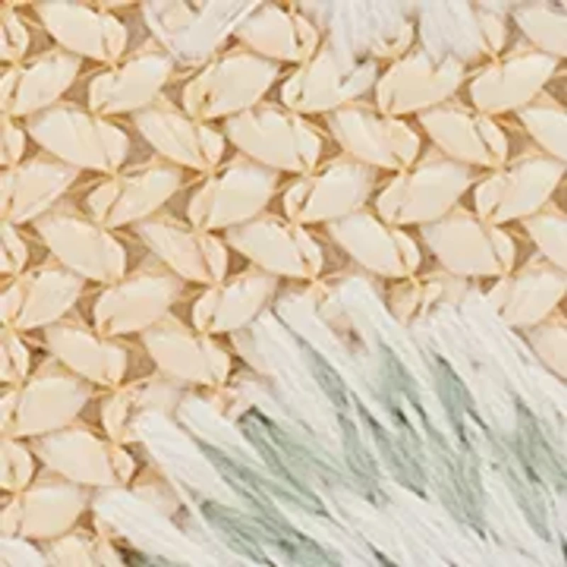 Kosette Straw Floral Shoulder Bag