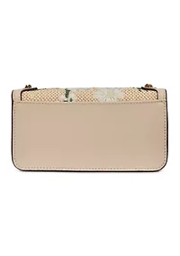 Kosette Straw Floral Shoulder Bag