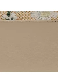 Kosette Straw Floral Shoulder Bag