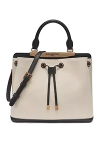 Evelina Canvas Bucket Bag