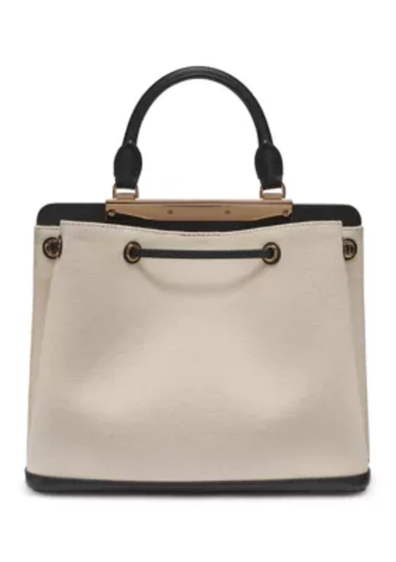 Evelina Canvas Bucket Bag