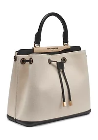 Evelina Canvas Bucket Bag