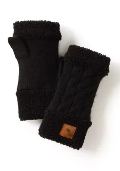 Cable Knit Fingerless Gloves