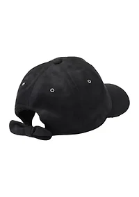 Faux Suede Baseball Cap