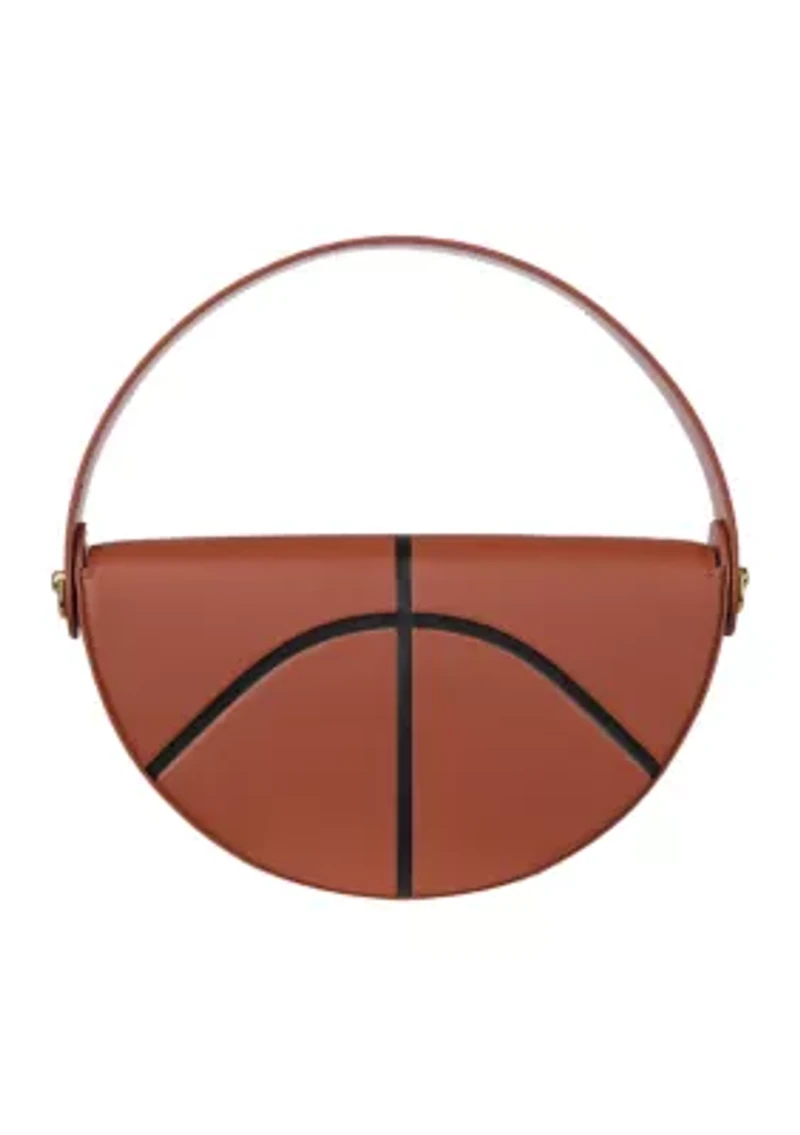 Basketball Half Moon Bag