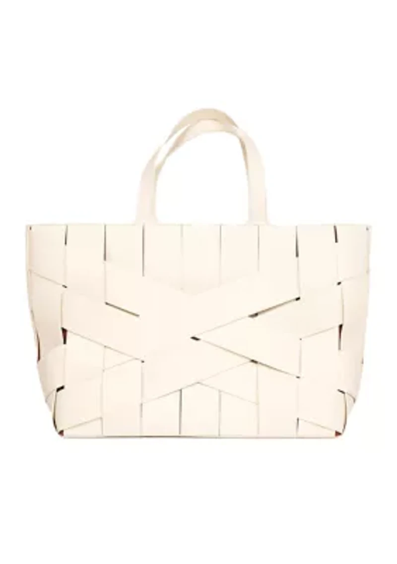 Bouid Woven Leather Medium Tote