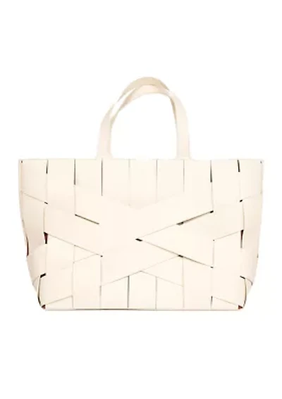 Bouid Woven Leather Medium Tote