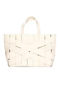 Bouid Woven Leather Medium Tote