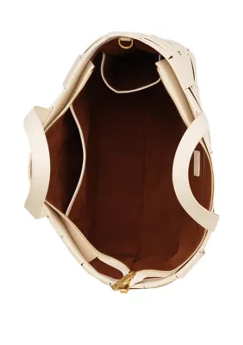 Bouid Woven Leather Medium Tote