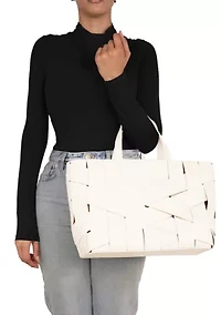 Bouid Woven Leather Medium Tote