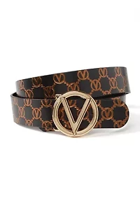Giusy Monogram Gold Tone Belt 