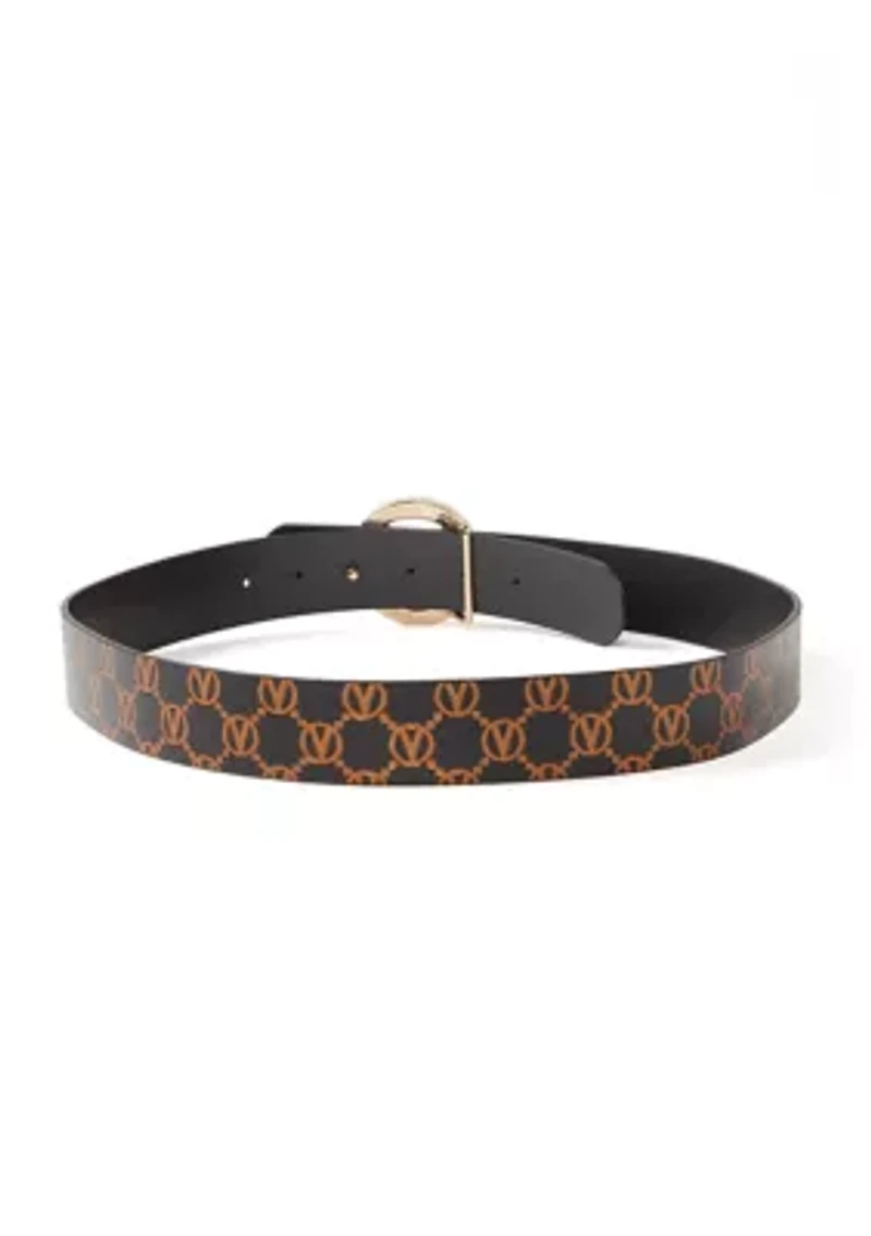 Giusy Monogram Gold Tone Belt 