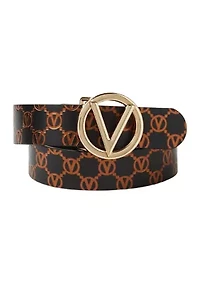Giusy Monogram Small Black Belt