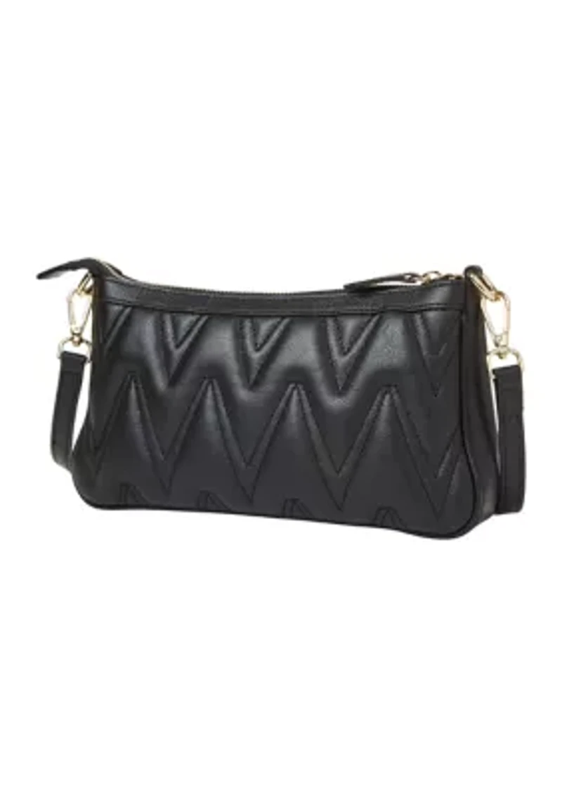 Jeanette Diamond Quilted Shoulder Bag