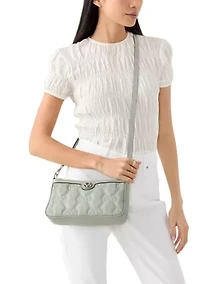 Jeanette Monogram Matelasse Crossbody