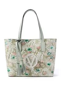 Soho Pearl Blossoms Tote Bag