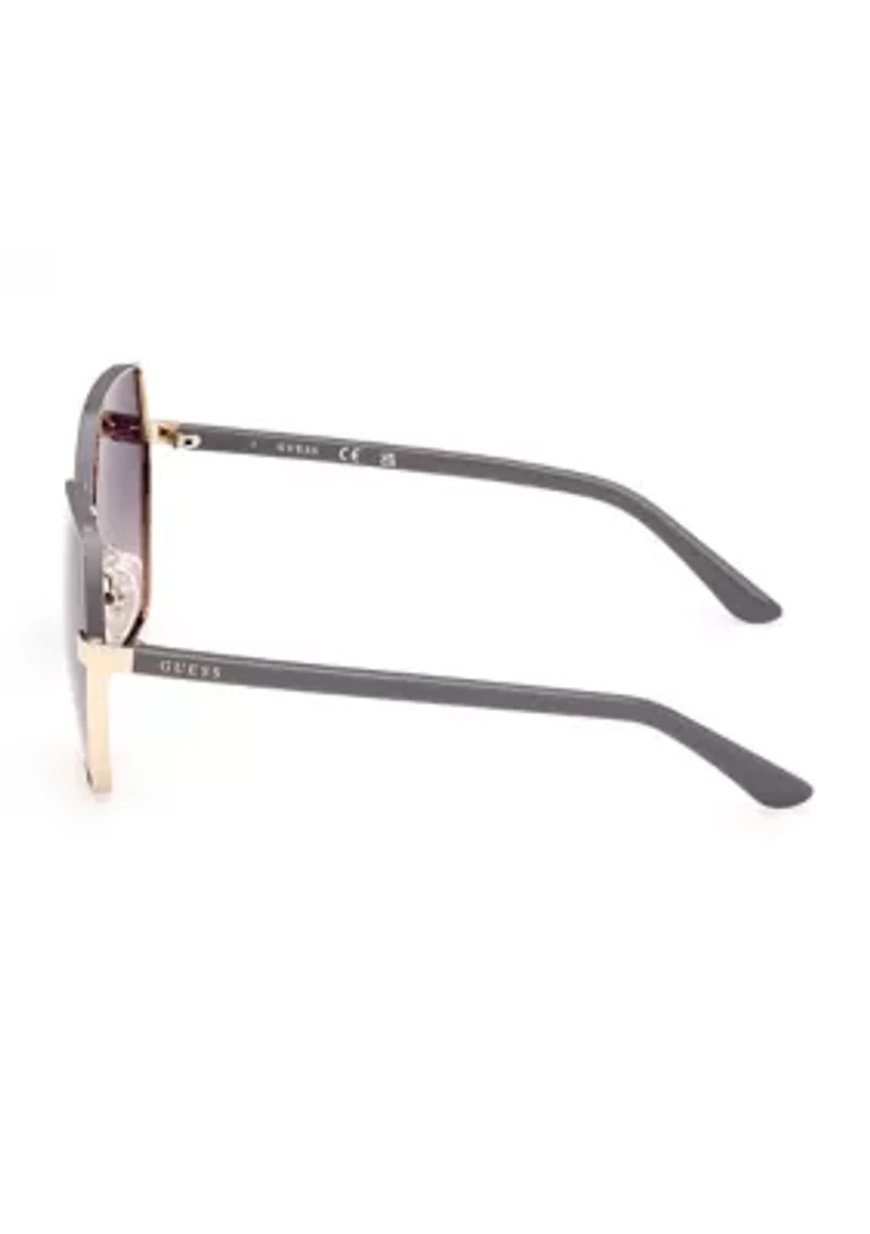 Metal Geometric Sunglasses