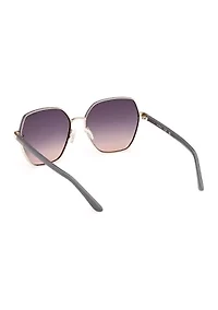 Metal Geometric Sunglasses