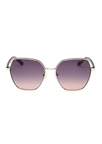 Metal Geometric Sunglasses