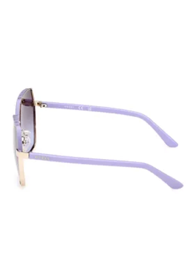Metal Geometric Sunglasses