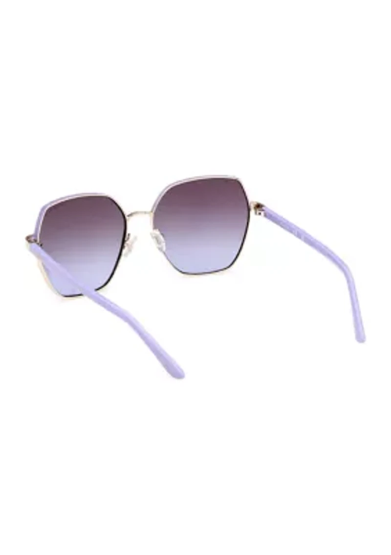 Metal Geometric Sunglasses