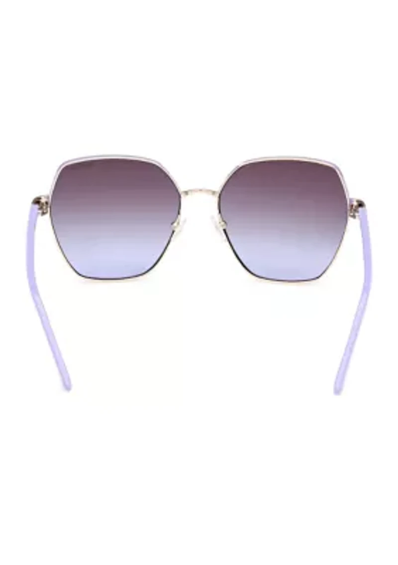 Metal Geometric Sunglasses